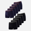 Lot de 10 boxers en coton - Pack 10 Boxers Redoutable Marine Noir - bleu - 3