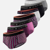 Lot de 7 slips en coton - Slips Prune Fuchsia Blanc Noir Gris Chiné Fléchette Fuchsia Gavotte Prune - violet - 1