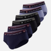 Lot de 6 slips en Coton - Pack 6 Slip Intrépide Marine Noir Bleu Jean - bleu - 1