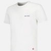 T-shirt manches courtes en coton - Formidable Blanc Brodé Papa Costaud - blanc - 1
