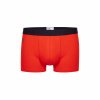 Plain organic cotton boxer shorts - red - 1