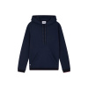 Brushed fleece hooded sweatshirt - blue - 1