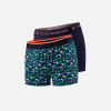 Lot de 2 boxers en coton - Boxers Mosaïque Indigo Marine - bleu - 3