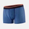 Boxer à motif arlequin bleu en coton - Marius Arlequin Bleu - bleu - 1