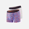Lot de 2 boxers en coton - Duo de Boxer Redoutable Blanc Marius Gavotte Bleu Fluo - blanc - 2