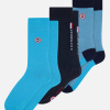 Lot de 3 Chaussettes Mi-Hautes - Trio de Chaussettes Lucas Marine Malibu Bleu Fluo - bleu - 7