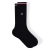 Mid-high socks in lisle thread - black - 3