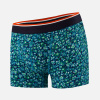 Boxer à fleur bleu en coton - Marius Hibiscus Mint Green - bleu - 5