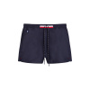 Short swim shorts with elasticated waistband - blue - 2