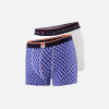 Lot de 2 boxers en coton - Boxers XV de France Damier Indigo Blanc - blanc - 1