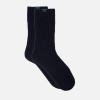 Mid-cut mohair socks - blue - 1