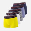 Lot de 5 boxers en coton - Cinquo de Boxers Petit Joseph Marine Marinière Bleu Jean Blanc Tournesol - bleu - 1