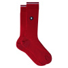 Chaussettes rouges mi-hautes en fil d'Ecosse - rouge - 3