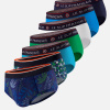 Lot de 7 slips en coton - Slips Sous Bois Indigo Topaz Mint Green Bleu Turquoise Mosaïque Blanc Marine - bleu - 5