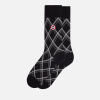 Chaussettes mi-hautes - Lucas Tartan Noir - noir - 16