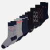 Pack Semainier Chaussettes Marinière Gris Chiné Marine Tartan Noir - blanc - 4