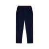 Elasticated joggers in brushed fleece - blue - 1