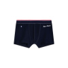 Embroidered cotton boxer shorts - blue - 1