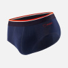 Slip en coton brodé - Terrible Marine Cœur Papa - bleu - 17
