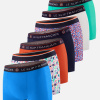 Lot de 7 boxers en coton - Semainier Boxer Redoutable Bleu Fluo Argile Rouge Marine Blanc Mint Marius Little Jungle Viola Gavotte - bleu - 2