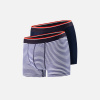 Pack Duo Boxer Marius Marine Marinière - bleu - 12