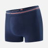 Seamless cotton boxer shorts - blue - 1