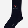 Chaussettes mi-hautes en coton - Robuste Noir Brodé Papa D'Amour - bleu - 3