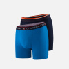 Lots de 2 boxers longs en coton - Boxers Marine Bleu Turquoise - bleu - 3