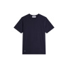 T-shirt col rond en coton bio - bleu - 2