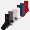 Pack Semainier Robuste Noir Gris Blanc Marine Acier Rouge - bleu - 4