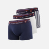 Lot de 3 boxers en coton - Trio de Boxers Petit Joseph Marine Blanc Marinière - bleu - 5