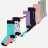 Lot de 7 chaussettes mi-hautes en coton - Semainier Lucas Viola Mint Neon Pink Marine Little Jungle Rose Des Bois Gris Chiné drapeau Blanc - violet - 2