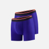 Lots de 2 boxers longs en coton - Boxers Indigo - bleu - 1