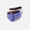 Lot de 2 slips en coton - Slips XV De France Damier Indigo Blanc - blanc - 2