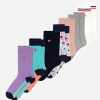Pack Semainier Lucas Viola Mint Neon Pink Marine Little Jungle Rose Des Bois Gris Chiné drapeau Blanc - bleu - 1