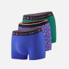 Lot de 3 boxers en coton - Boxers Eblouissant Emeraude Gavotte Purple - bleu - 1