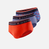 Pack Trio Slip Intrépide Bleu Jean Cami Bleu Fluo Argile Rouge - bleu - 6