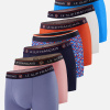 Lot de 7 boxers en coton - Boxers Bleu Jean Rose Des Bois Marine Cami Bleu Fluo Argile Rouge Blanc Bleu Fluo - bleu - 2