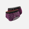 Lot de 2 slips en coton - Slips Prune Hibiscus Prune - violet - 2