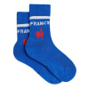 Mid-cut cotton socks - blue - 2
