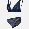 Ensemble lingerie en dentelle - Agathe Zita Marine - bleu - 3