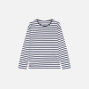 Marinière rayée bleue - T-shirt mixte marinière manches longues - blanc - 1