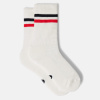 Mid-cut cotton socks - white - 1