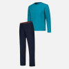 Ensemble pyjama t-shirt et pantalon en coton - Ensemble de pyjama Superbe Topaz Indomptable Marine - bleu - 2
