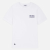 T-shirt col rond en coton bio - blanc - 4
