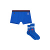 Duo of cotton boxers and socks - blue - 1