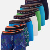 Lot de 7 boxers en coton - Boxers Sous Bois Indigo Topaz Mint Green Bleu Turquoise Mosaïque Blanc Marine - bleu - 4