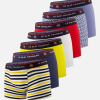 Lot de 7 boxers en coton - Semainier de Boxers Petit Joseph Rayure Bayadère Marine Tournesol Blanc Rouge Chevron Bleu Poussière Bleu Jean - bleu - 2