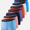 Lot de 7 boxers en coton - Semainier Boxer Redoutable Marine Rose des Bois Blanc Argile Rouge Bleu Fluo Marius Milleraies Bleu Fluo - bleu - 1