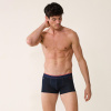 Embroidered cotton boxer shorts - blue - 3